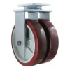 12" Dual-Wheel Polyurethane Rigid Caster