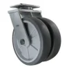 12" Dual-Wheel Thermoplastic Rubber Kingpinless Swivel Caster