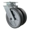 12" Dual-Wheel Thermoplastic Rubber Kingpinless Swivel Caster