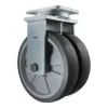 12" Dual-Wheel Thermoplastic Rubber Rigid Caster