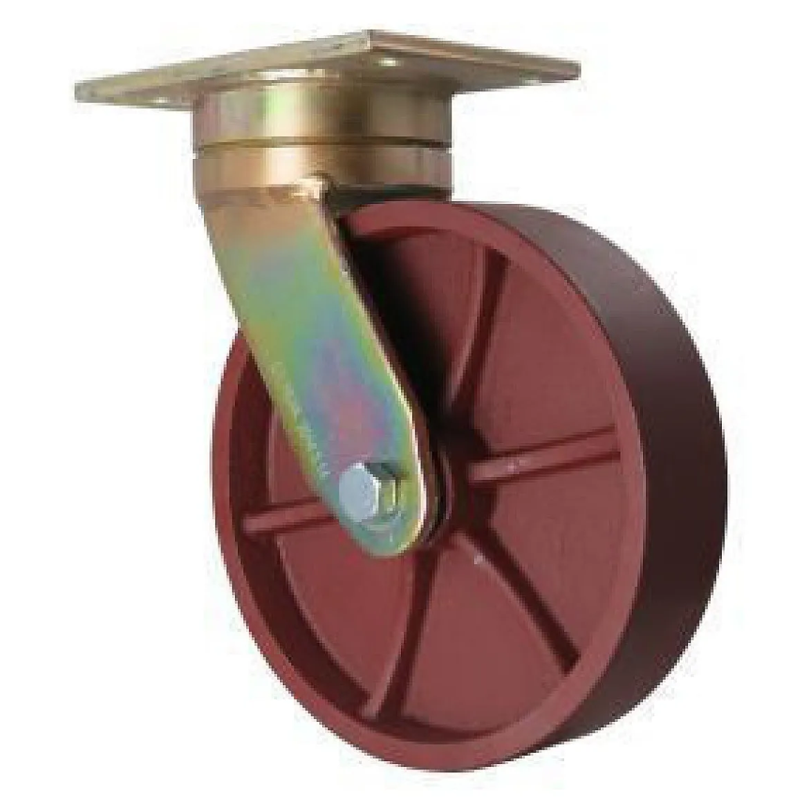 8" Ductile Steel Maintenance-Free Swivel Caster