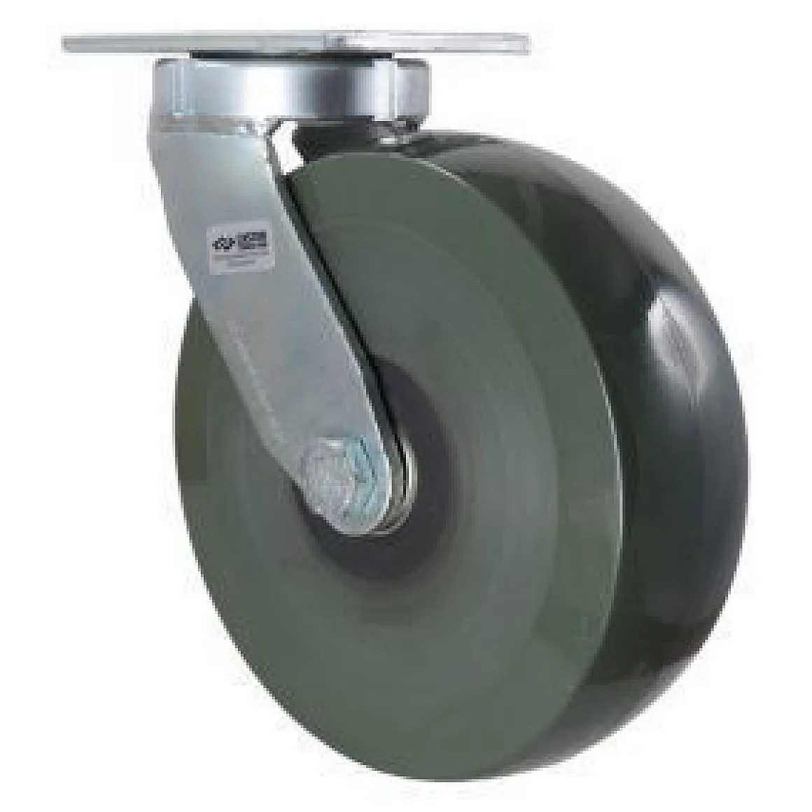 10" Elastomer Kingpinless Swivel Caster