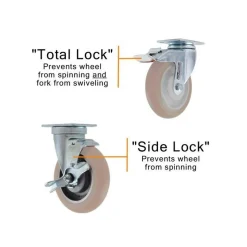 4" Gray CC Apex Swivel Caster