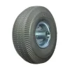 8" Gray Tread Pneumatic Wheel - Offset Hub