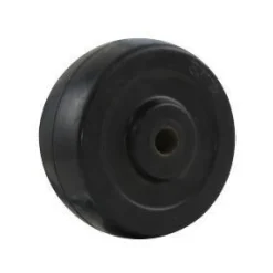 3" Hard Black Rubber Wheel