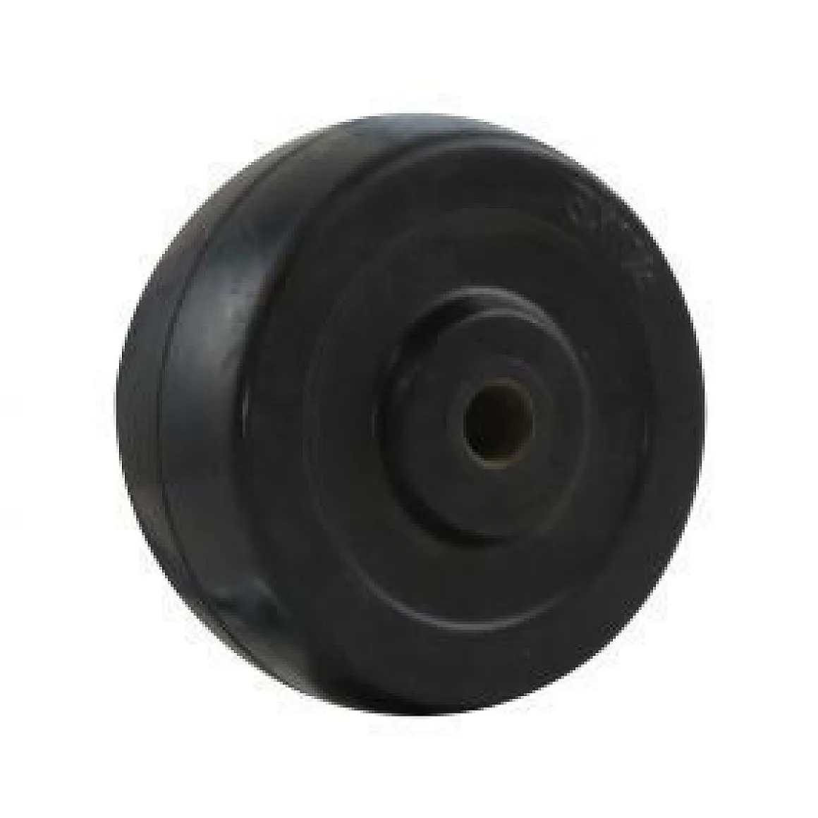 3" Hard Black Rubber Wheel