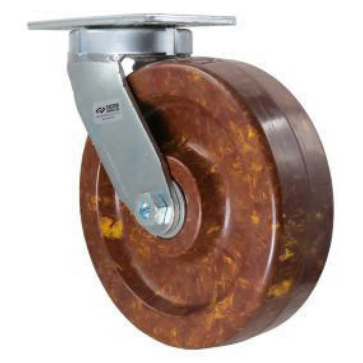 10" High-Temp Epoxy Kingpinless Swivel Caster