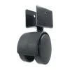 50 mm Clip-Mount Nylon Twin Wheel Swivel Caster