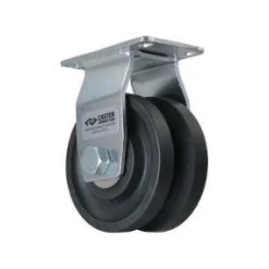 4" Nylon V-Groove Rigid Caster