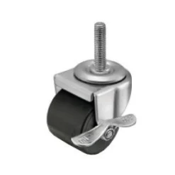 2" Polyolefin Swivel Caster w/ Brake