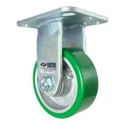 4" Polyurethane on Aluminum Rigid Caster