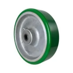 6" Polyurethane on Aluminum Wheel