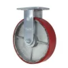 8" Polyurethane on Steel Rigid Caster