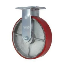 8" Polyurethane on Steel Rigid Caster