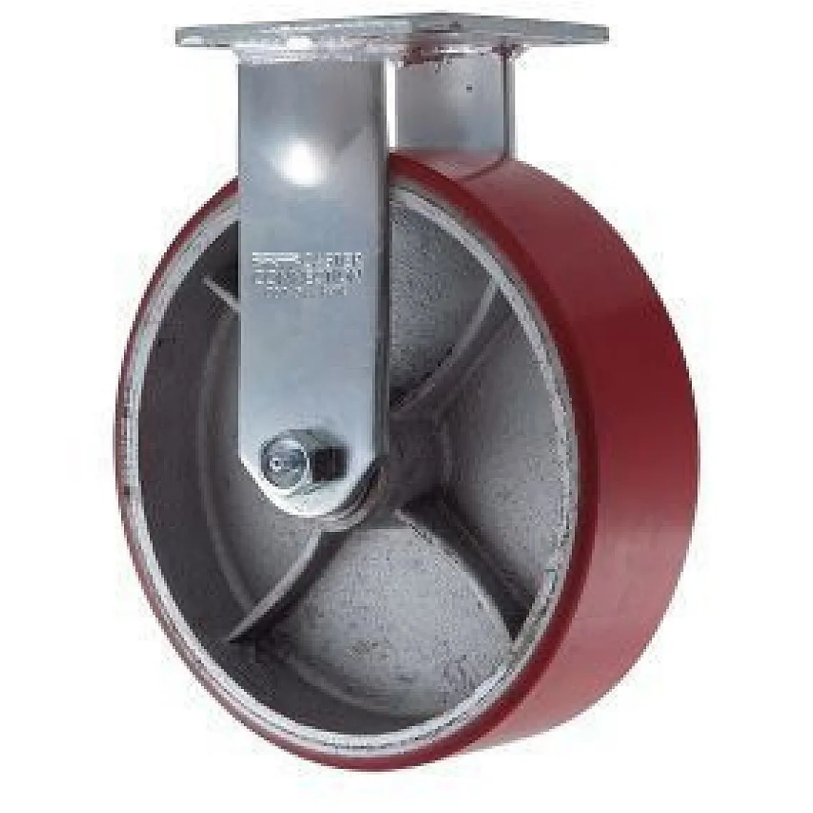 8" Polyurethane on Steel Rigid Caster