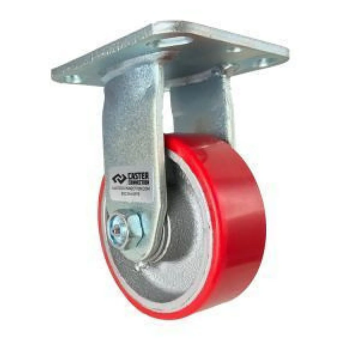 4" Polyurethane on Steel Rigid Caster