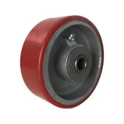 4" Polyurethane on Steel Wheel