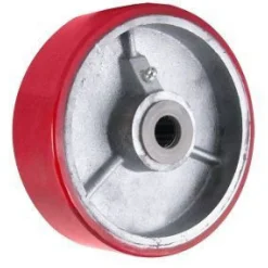 6" Polyurethane on Steel Wheel