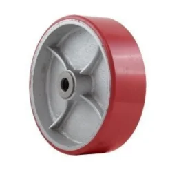 8" Polyurethane on Steel Wheel