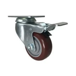 3" Polyurethane Swivel Caster w/ Total Lock Brake
