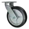 8" Rubber on Iron Kingpinless Swivel Caster