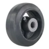 5" Rubber on Iron Wheel