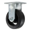 5" Rubber on Steel Rigid Caster
