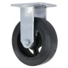 6" Rubber on Steel Rigid Caster