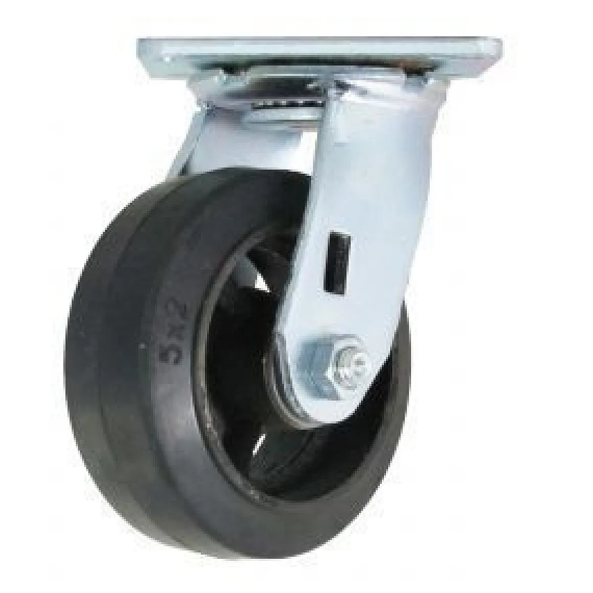 5" Rubber on Steel Swivel Caster