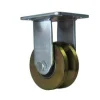 4" Solid Steel V-Groove Rigid Caster