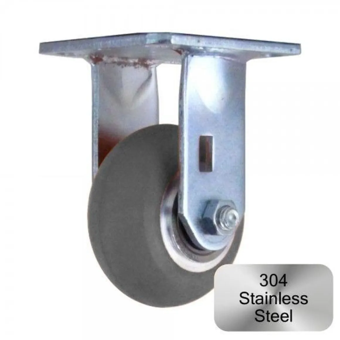 4" Stainless Steel CC Apex Rigid Caster