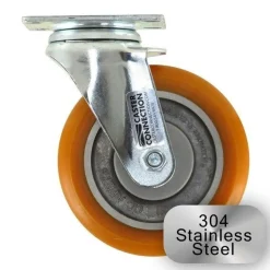 5" Stainless Steel CC Apex Swivel Caster