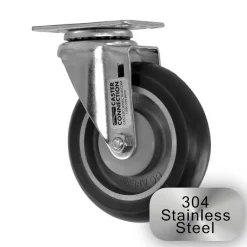 5" Stainless Steel CC Apex Swivel Caster