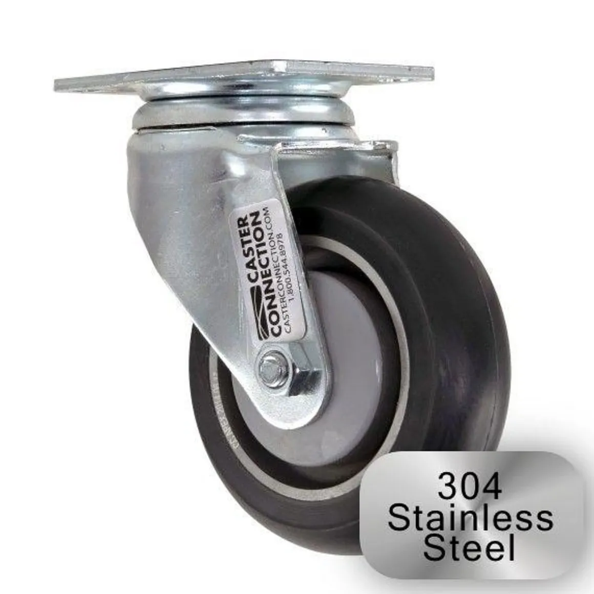 4" Stainless Steel CC Apex Swivel Caster