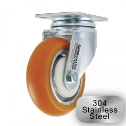4" Stainless Steel CC Apex Swivel Caster