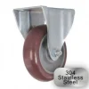 4" Stainless Steel Polyurethane Rigid Caster