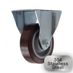 3-1/2" Stainless Steel Polyurethane Rigid Caster