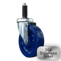 5" Stainless Steel Solid Polyurethane Swivel Caster