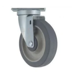 5" Stainless Steel Thermoplastic Rubber Swivel Caster