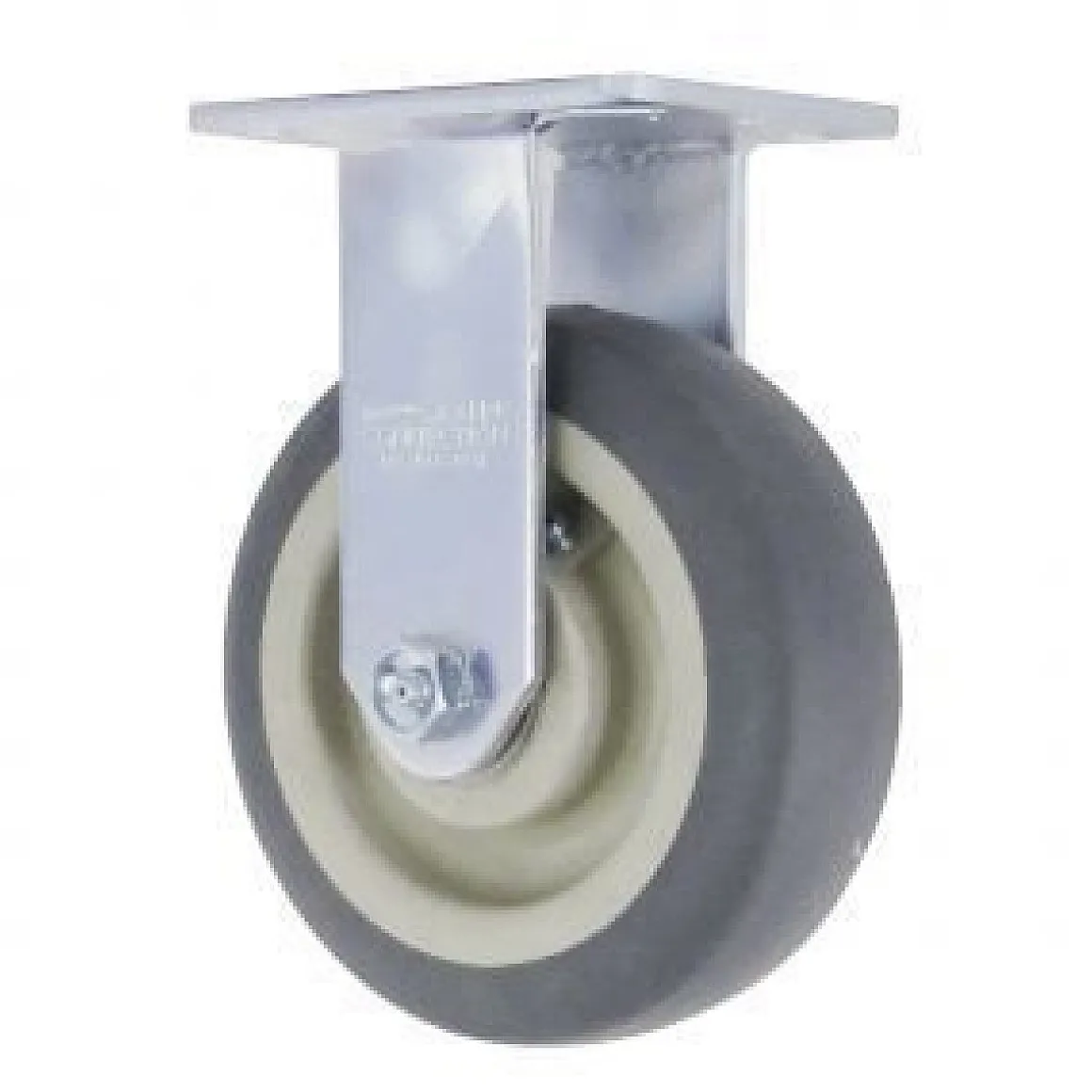 6" Thermoplastic Rubber Rigid Caster