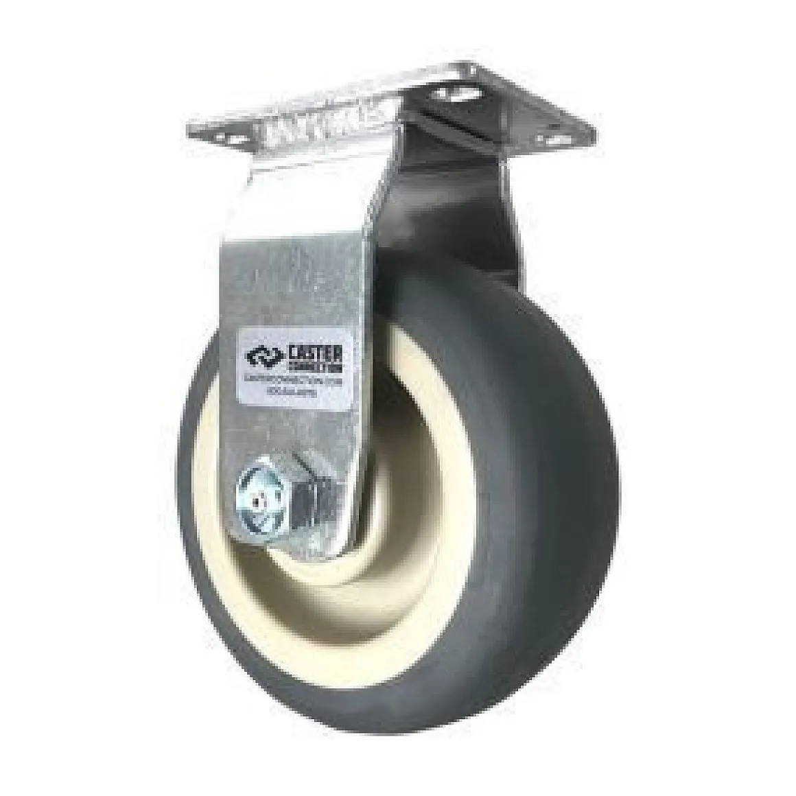 5" Thermoplastic Rubber Rigid Caster