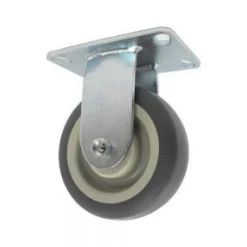 6" Thermoplastic Rubber Rigid Caster