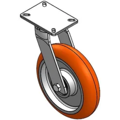 12" X 3" CC APEX HD KINGPINLESS SWIVEL CASTER OVERALL HEIGHT 15-1/2"