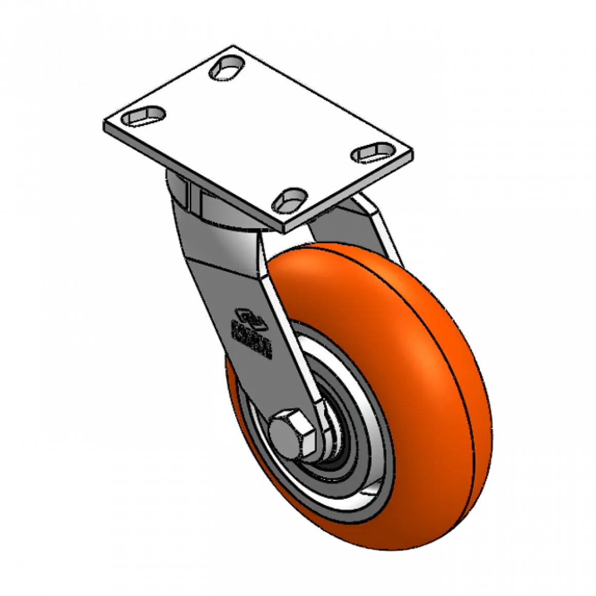 8" X 3" CC APEX HD KINGPINLESS SWIVEL CASTER 10-1/8 OVERALL HEIGHT