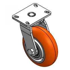 8" X 3" CC APEX HD SWIVEL CASTER 10-1/8 OVERALL HEIGHT