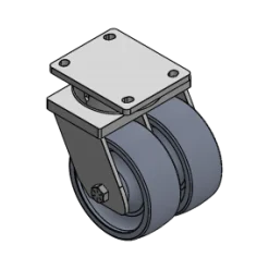 8" X 3" CC NYLEX DUAL-WHEEL KINGPINLESS SWIVEL CASTER