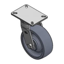 8" X 3" CC NYLEX KINGPINLESS SWIVEL CASTER OVERALL HEIGHT 10-1/8"