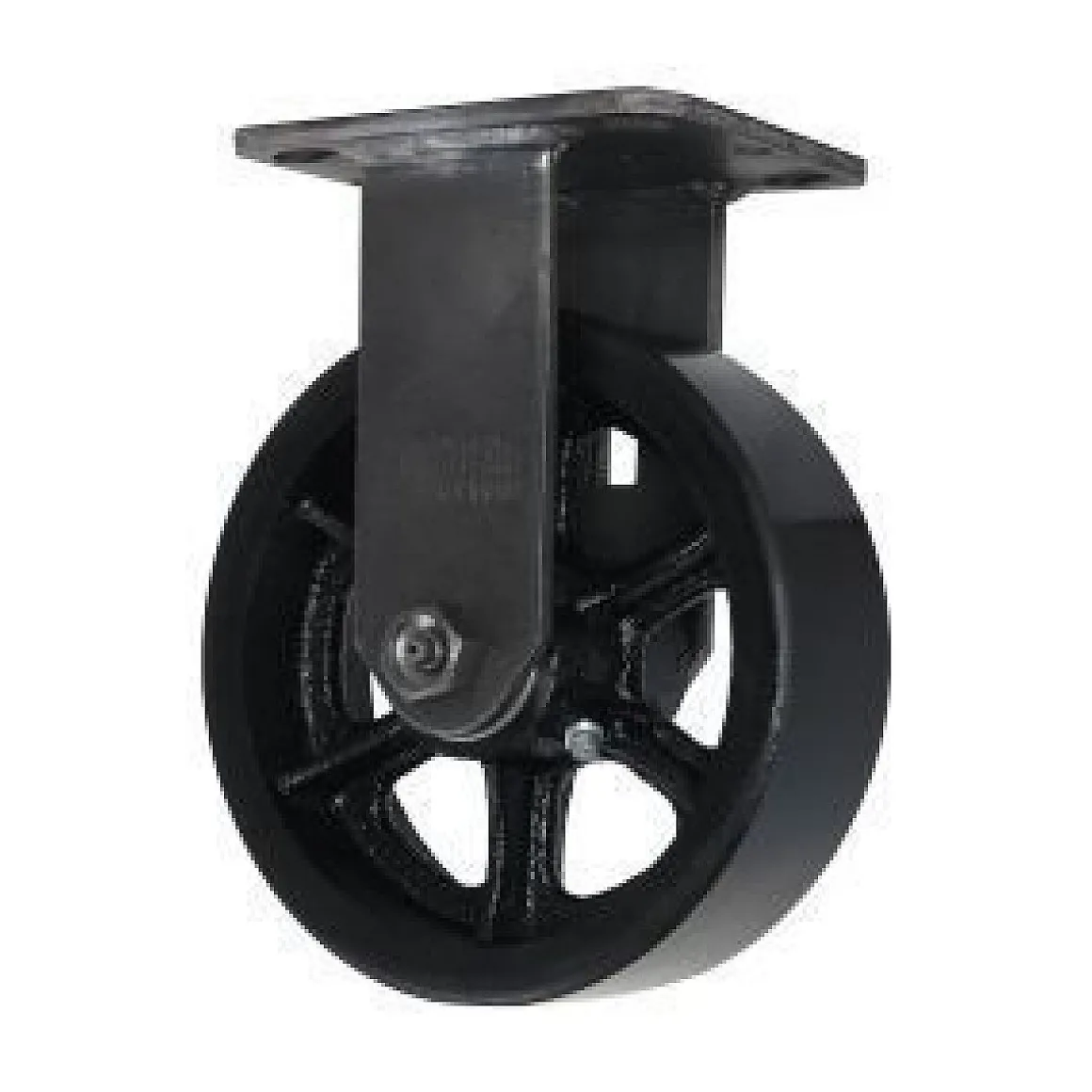6" x 2" CC Vintage Polyurethane on Cast Iron Rigid Caster
