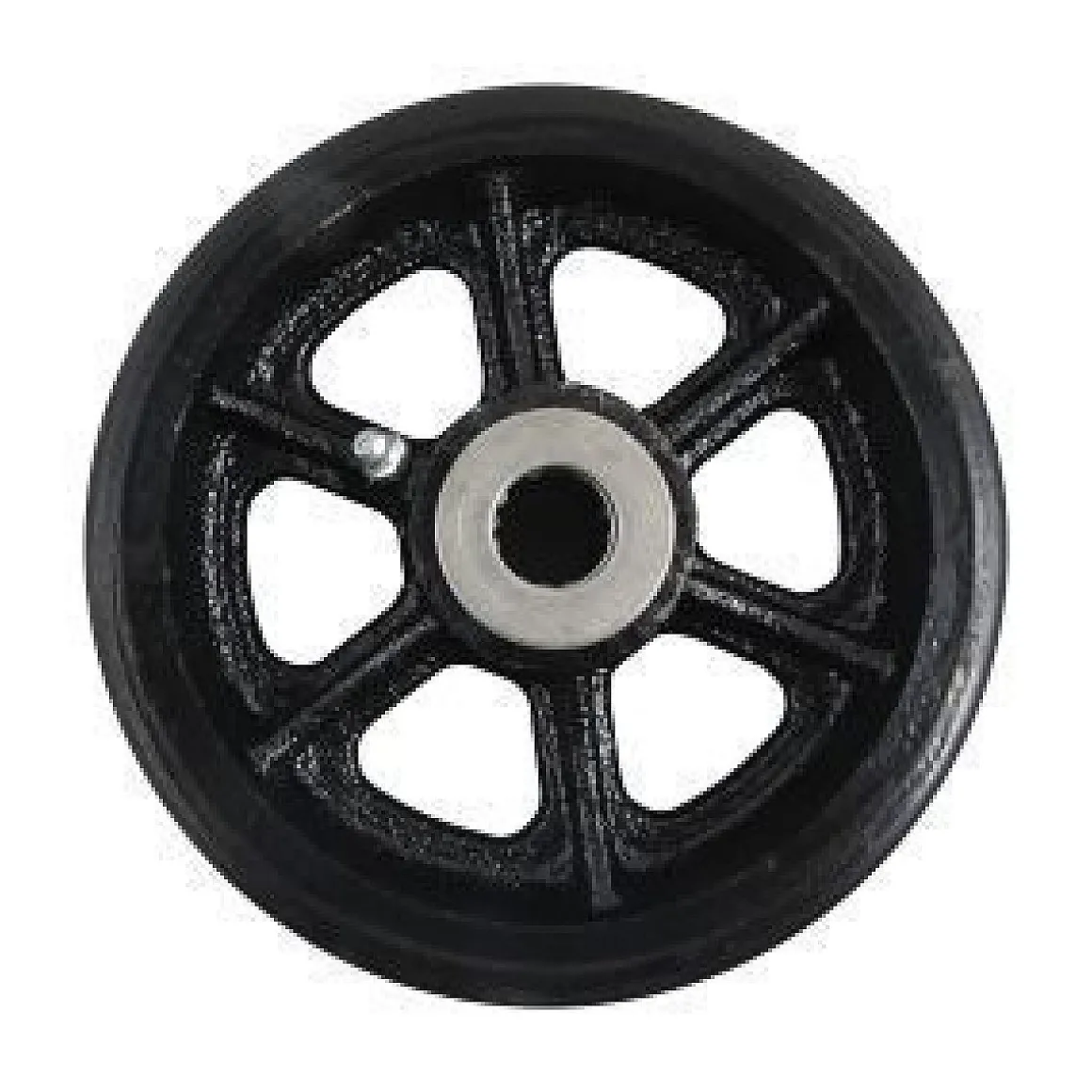 6" x 2" CC Vintage Polyurethane on Cast Iron Wheel