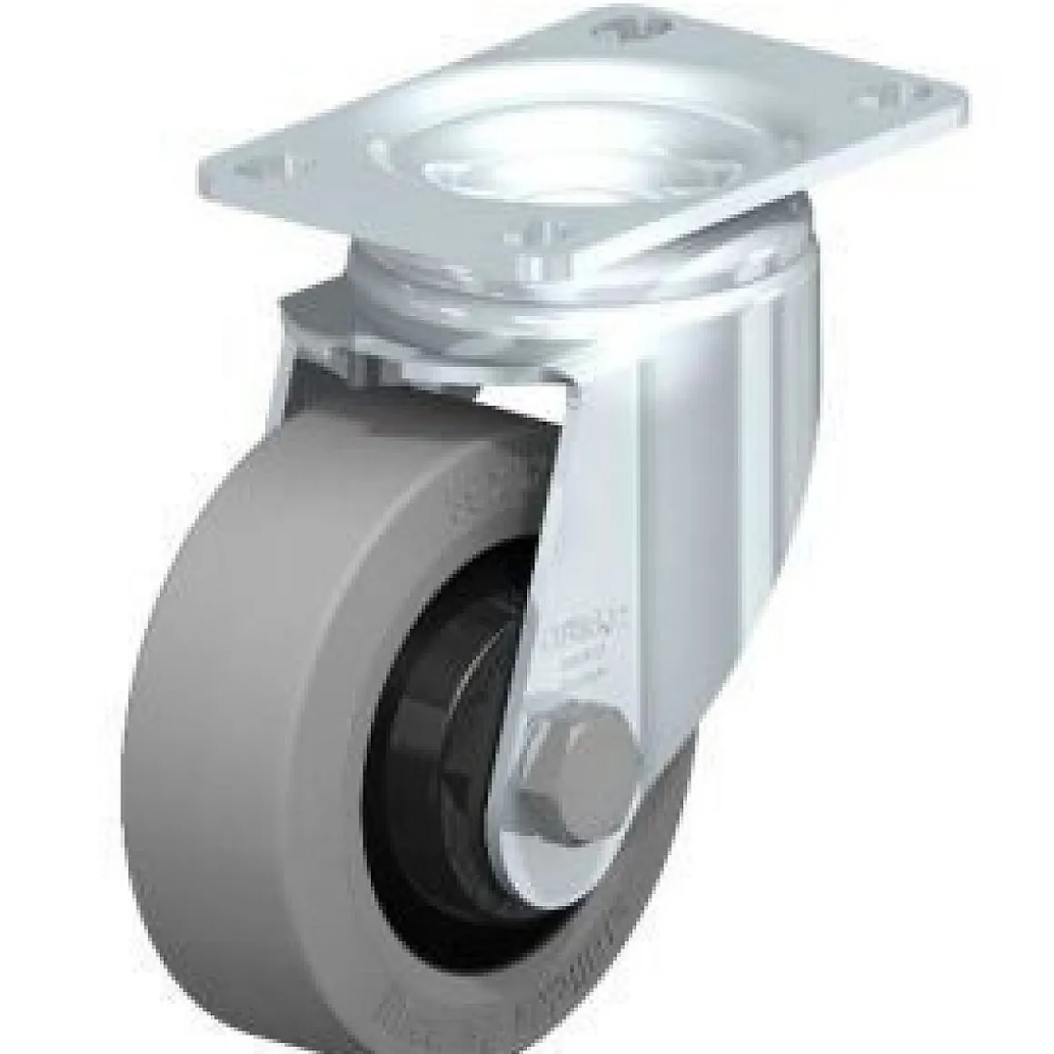 3.5" X 1-1/4" Rubber Swivel Caster